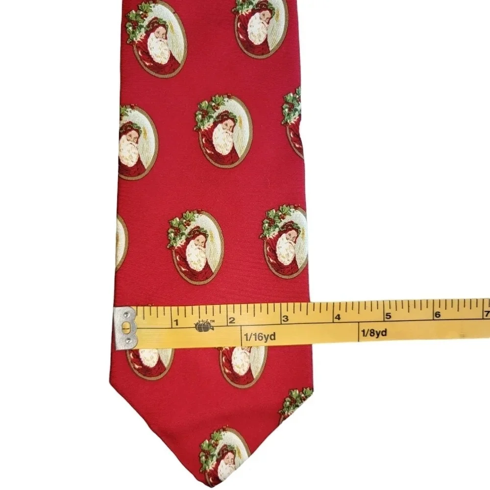 Noel 100%‎ Silk Vintage Santa Neck Tie